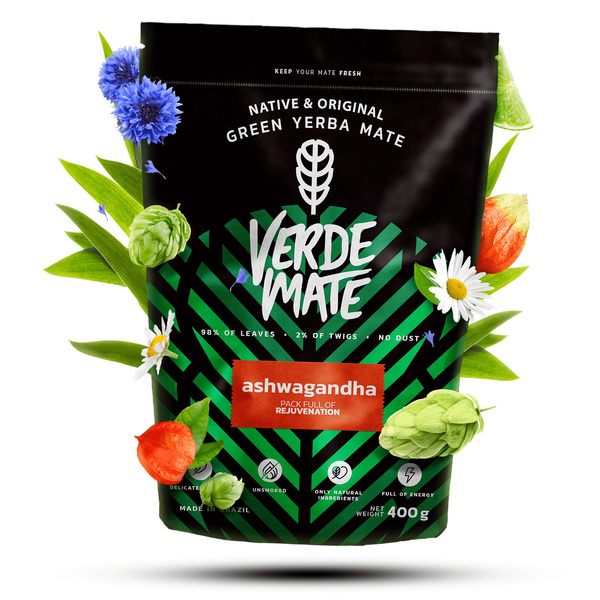 Set di Yerba Mate Verde Mate 400g 0,4kg Yerbomos XL + Tazza di mate + Bombilla