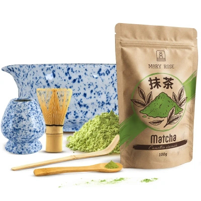Set per la preparazione del tè Matcha: matcha 100g + accessori