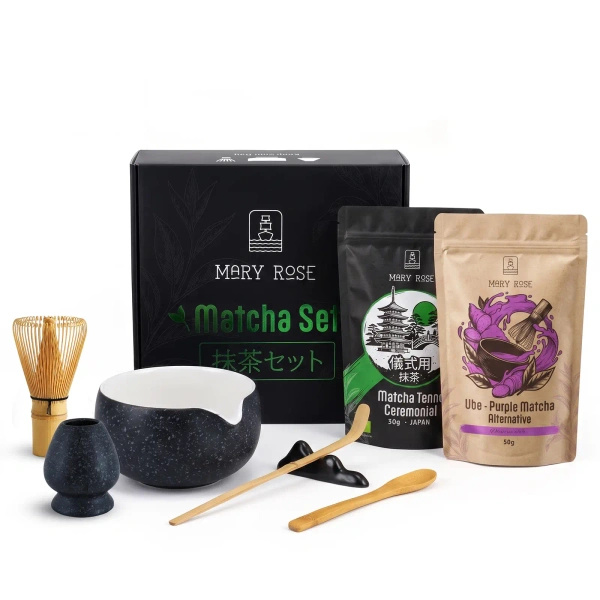 Set regalo: matcha giapponese cerimoniale + alternativa colorata al matcha