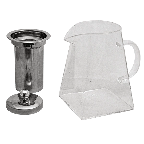 Dimensioni della teiera da 950 ml con infusore: altezza 14 cm