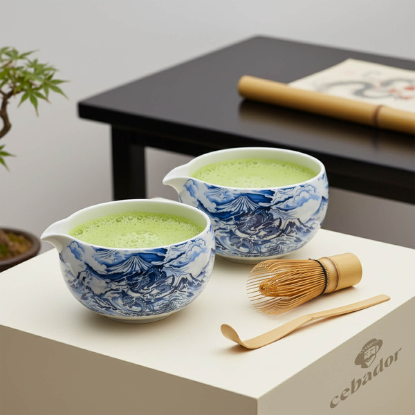 Matchawan – Ciotola Matcha in ceramica con beccuccio – Dragon