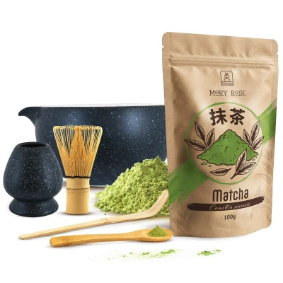 Set per la preparazione del tè Matcha: matcha 100g + accessori