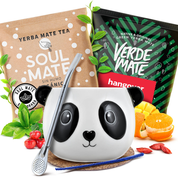 Set di Yerba Mate 2x50g Tazza di mate + Bombilla