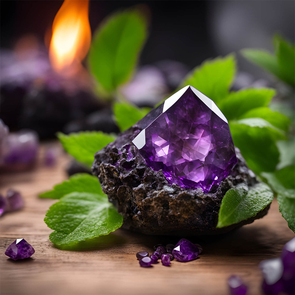 Set di pietre naturali, cristalli e incenso - esoterismo, yoga, meditazione