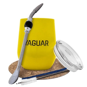 Set di Yerba mate TermoLid matero bombilla Yaguar