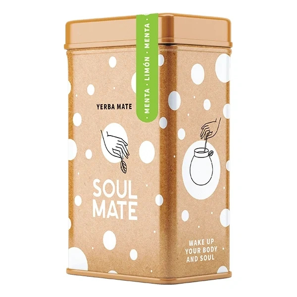 Yerbera – Scatola di latta + Soul Mate Orgánica Menta Limon 0,5 kg