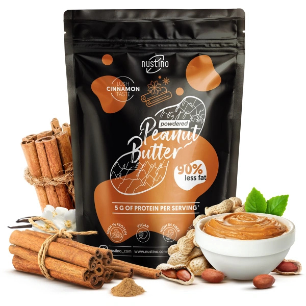 Nustino – Burro di arachidi in polvere – Cinnamon (senza zucchero aggiunto) 400 g