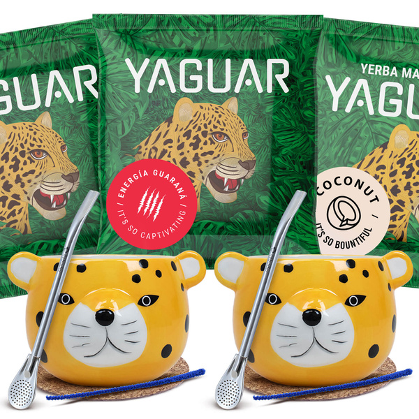 Yerba Mate Tazza di Mate Bombilla Set per due persone