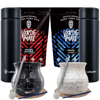 Set di Thermos per due Yerba Verde Mate 1000g