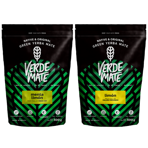Verde Mate Verde Limon 500g + Verde Mate Verde Menta Limon 500g