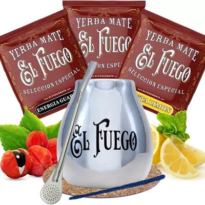 Yerba Mate MIGLIORE QUALITÀ 3x50g El Fuego
