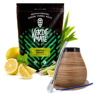Starter Set Yerba Mate Verde Mate Green Menta Limon 500g