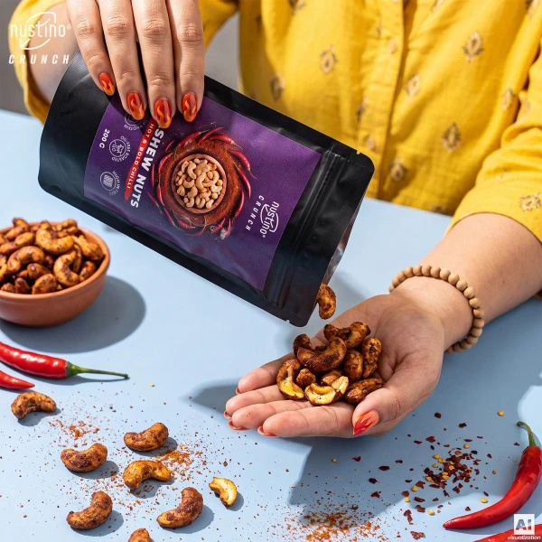 Nustino Crunch – Anacardi tostati – Hot & Bold Chilli 200 g