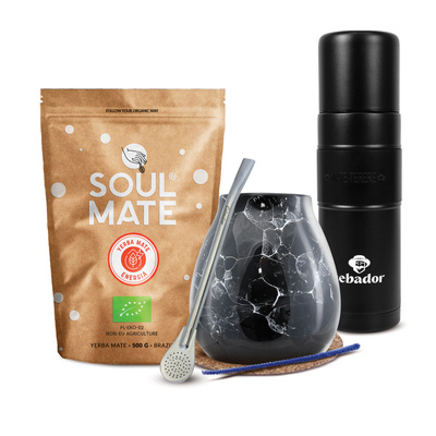 Set di Yerba Mate Soul Mate 500g 0,5kg Yerbomos XL + Tazza di mate + Bombilla