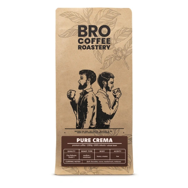 Bro Coffee Roastery – Caffè in grani interi Pure Crema 1 kg