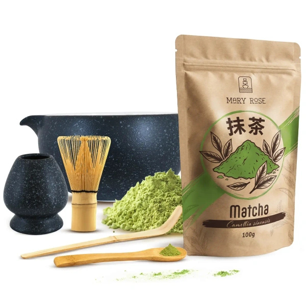 Set per la preparazione del tè Matcha: matcha 100g + accessori