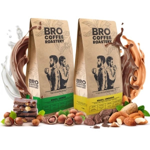 Set di Bro Coffee Roastery Brazil Samba + Brazil Cerrado 2x1kg (2kg)