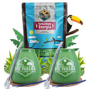 Set iniziale per due di Yerba Mate Rio Parana 500g