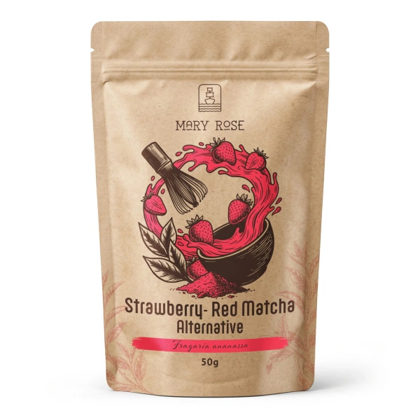 Mary Rose – Red Matcha Alternative – Fragola (in polvere) 50 g