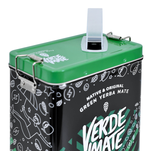 Yerbera – Scatola di latta + Verde Mate Green Menta Limón 0,5 kg