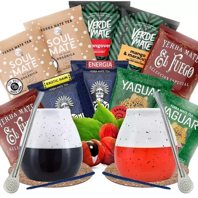 Set di Yerba Mate per due Bombilla Matero 500g