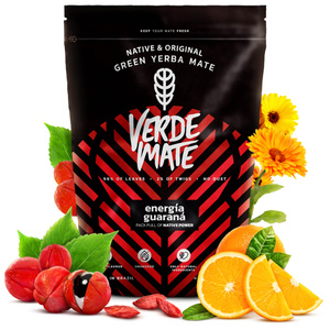 Set di Yerba Mate Verde Mate Energia Guarana 500g TermoMate + Bombilla