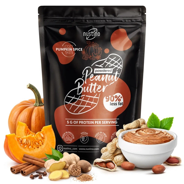 Nustino – Burro di arachidi in polvere – Pumpkin Spice (senza zucchero aggiunto) 400 g