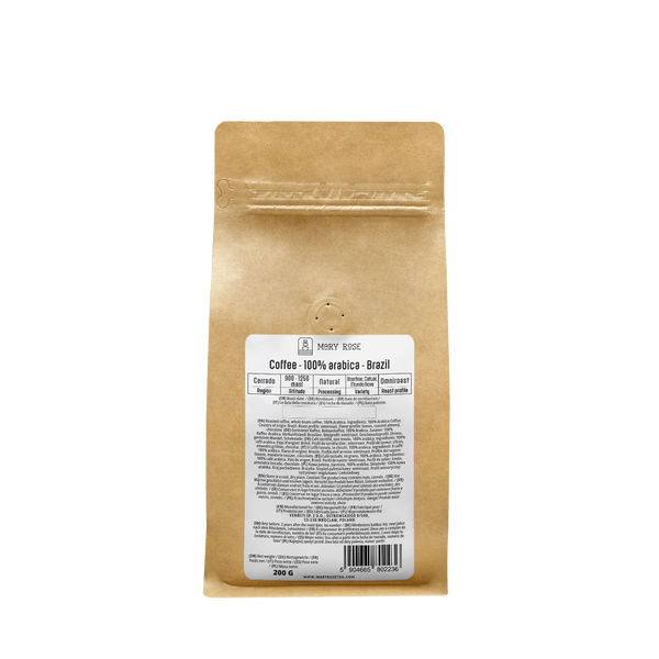 Mary Rose - Caffè in grani interi Brasile Cerrado premium 200g