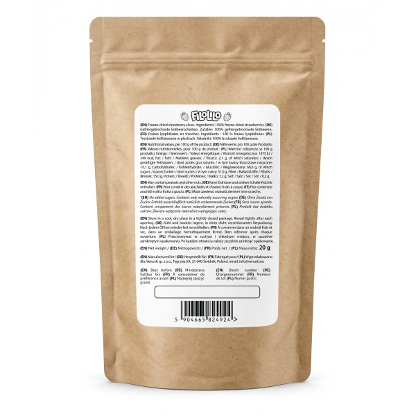 FiloLilo – Fragole liofilizzate (a fette) 20 g