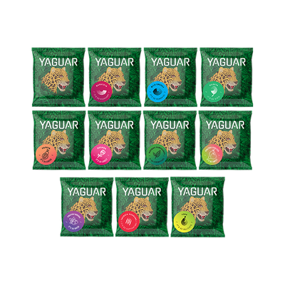 Set di Yerba Mate Yaguar 10 x 50 g + 50 g