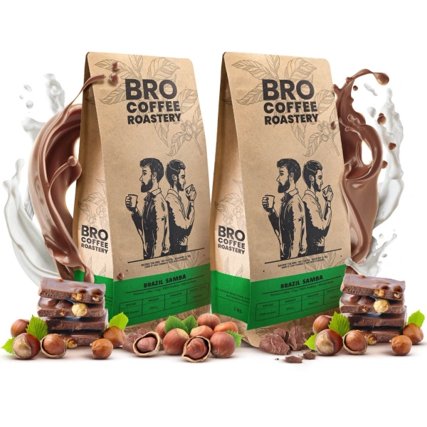 Set di Bro Coffee Roastery Brazil Samba 2x1kg (2kg)