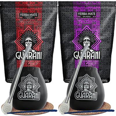 Set tè mate Guarani Bombilla Mate Cup per due persone