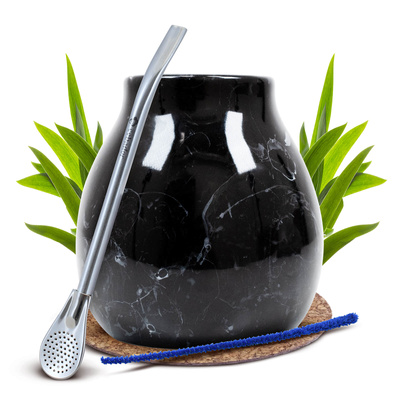 Set di Accessori per Yerba Mate: Tazza di mate + Bombilla