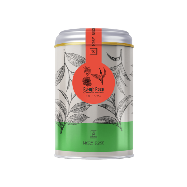 Mary Rose - Pu-erh Rosa tè in lattina - 50 g