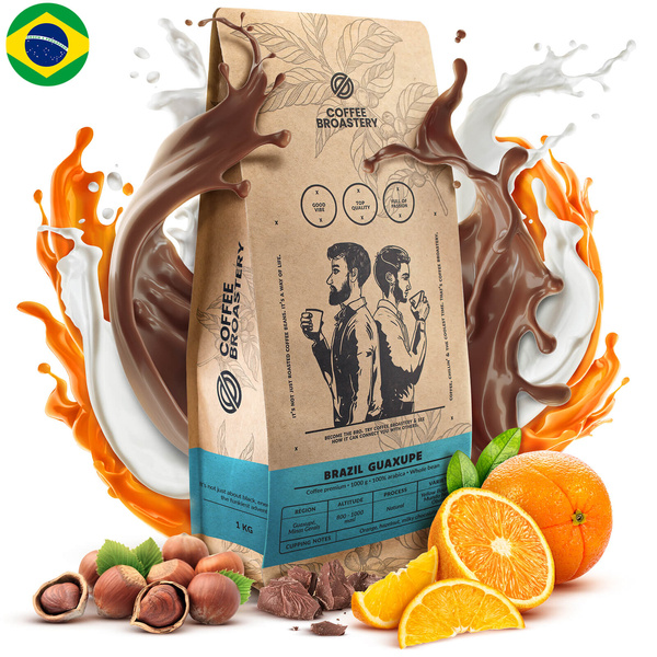 Bro Coffee Roastery - Caffè in grani interi Brazil Guaxupe Premium 1kg