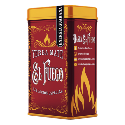 Yerbera – Scatola di latta + El Fuego Energia Guarana 0,5 kg