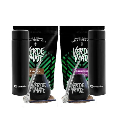 SET PER DUE Yerba Mate Bombilla Thermos