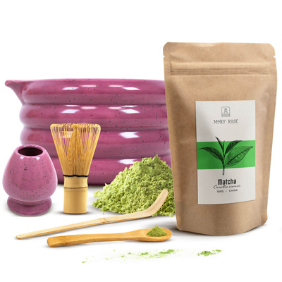 Set per la preparazione del tè Matcha: matcha 100g + accessori