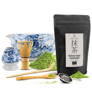 Set cerimoniale per preparare il tè matcha: matcha BIO giapponese 30g + accessori