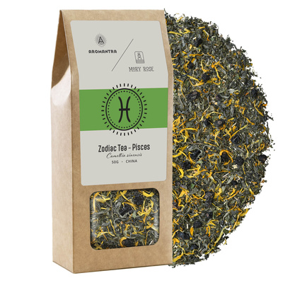 Aromantra x Mary Rose – Tè dello zodiaco – Pesci (tè verde) 50 g