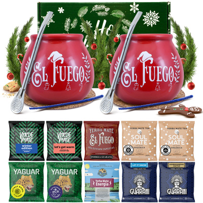 Set regalo invernale di Yerba Mate per due 10x50g