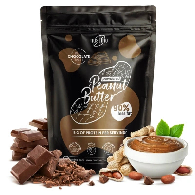 Nustino – Burro di arachidi in polvere – Chocolate (senza zucchero aggiunto) 400 g