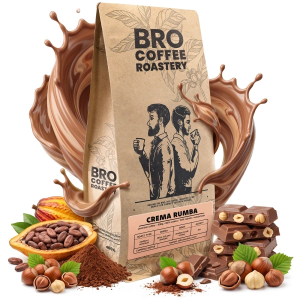 Bro Coffee Roastery – Caffè in grani interi Crema Rumba 400 g