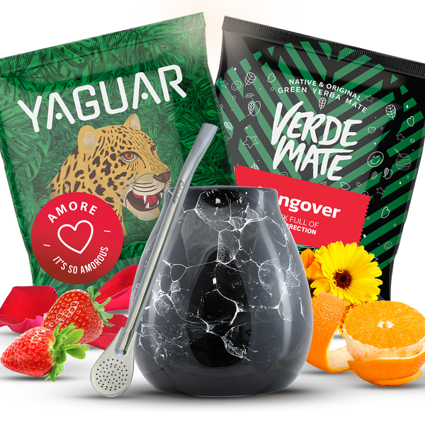 Set di accessori per Yerba Mate Verde Matero Bombilla