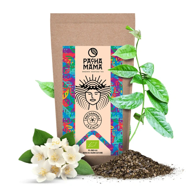 Set di Guayusa Pachamama Jazmín 100g + Tazza di mate + Bombilla