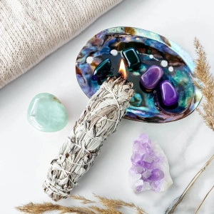 Cofanetto regalo esoterico: incensi naturali + accessori