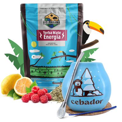Set invernale iniziale di Yerba Mate Rio Parana 500g
