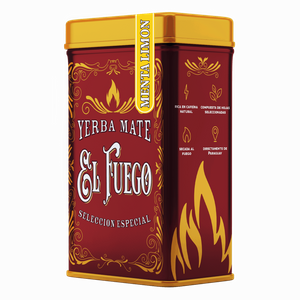 Yerbera – Scatola di latta + El Fuego Menta Limon 0,5 kg