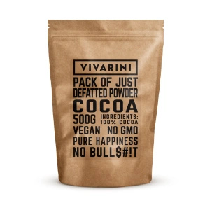 Vivarini – Cacao alcalinizzato scuro (polvere) 0,5 kg