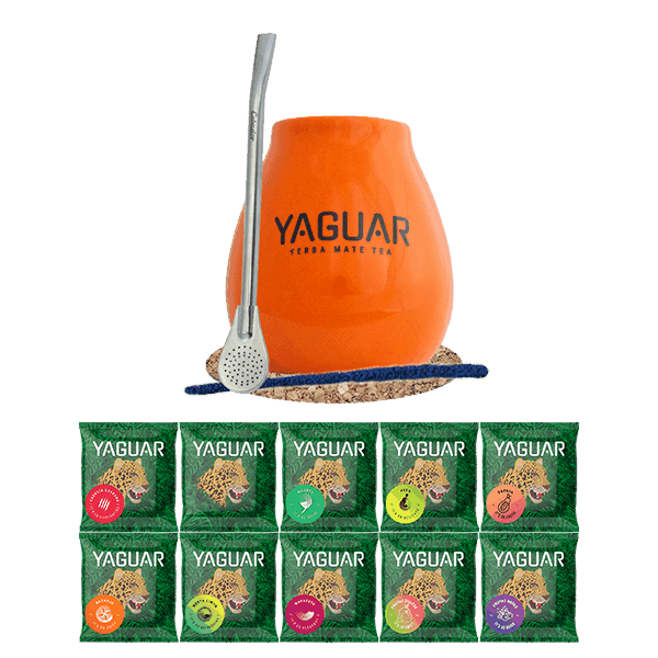 Set di Yerba mate Tazza di Mate + Bombilla 10 x 50 g
